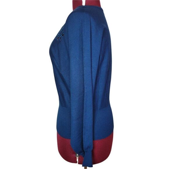 Joseph A Poseidon Blue Women's Sweater (size S) - Picture 3 of 7
